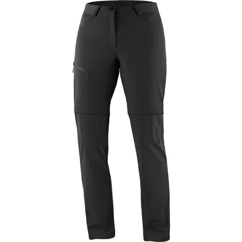 Wandelbare Outdoorhose Tiefes Schwarz , Damen, Größe: 2XS - Salomon - Modalova