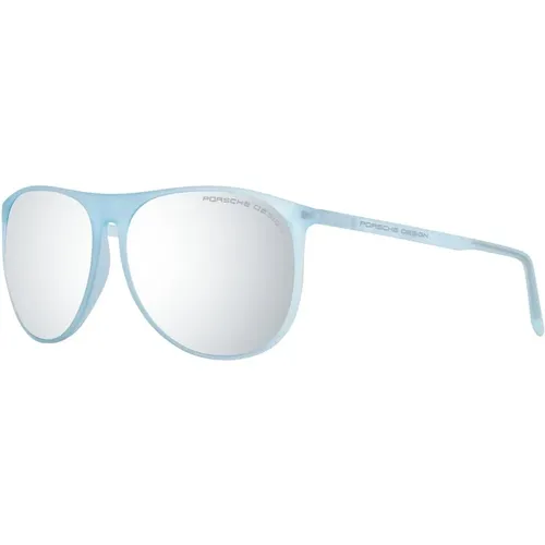 Blaue Unisex-Sonnenbrille Rund Verspiegelt - Porsche Design - Modalova