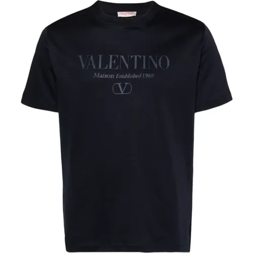 Blaue T-Shirts Polos für Männer , Herren, Größe: L - Valentino Garavani - Modalova