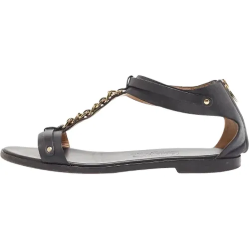 Pre-owned Leather sandals , female, Sizes: 6 1/2 UK - Salvatore Ferragamo Pre-owned - Modalova