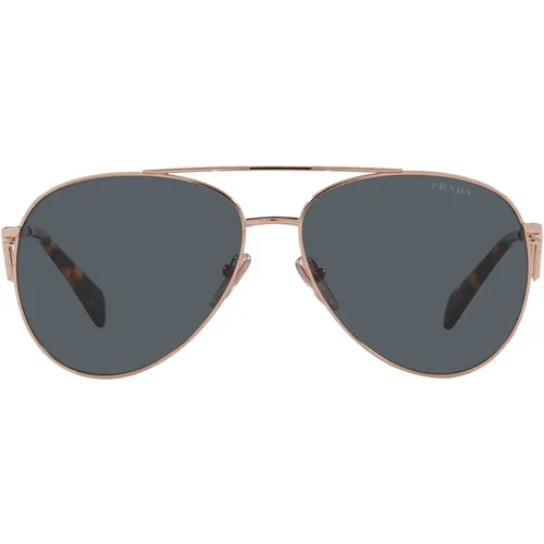 Metal Pilot Sunglasses with Double Bridge , unisex, Sizes: 58 MM - Prada - Modalova