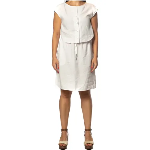Stylish Shirt Dress , female, Sizes: M - Emporio Armani - Modalova