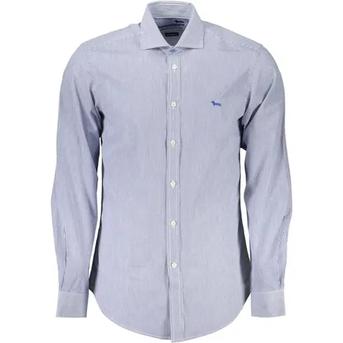 Narrow Fit Cotton Shirt with Contrast Details , male, Sizes: 2XL, XL - Harmont & Blaine - Modalova