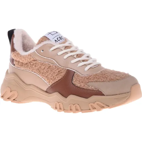 Trainers in beige eco-leather , Damen, Größe: 36 EU - Baldinini - Modalova