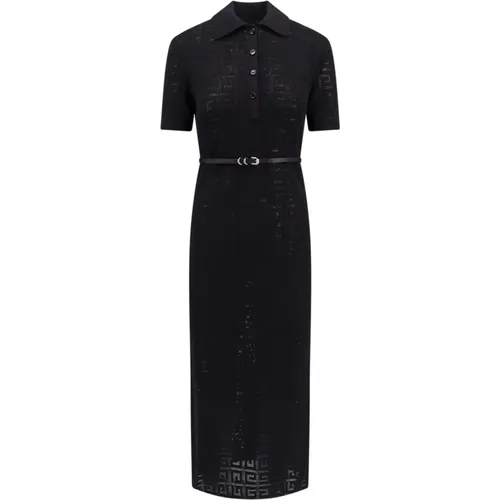 Satin Belted Dress Short Sleeve , female, Sizes: L, M, S - Givenchy - Modalova
