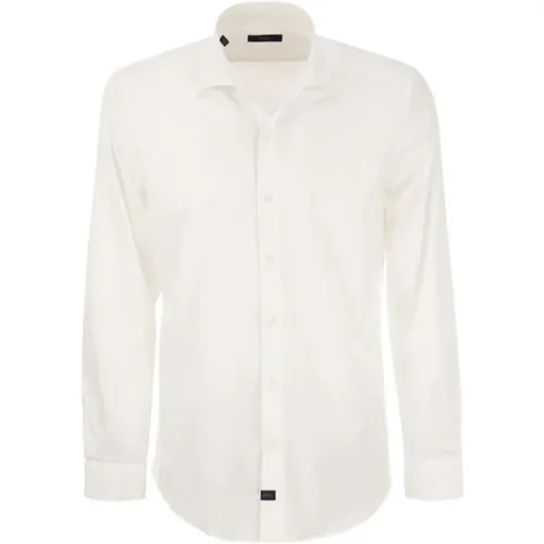 Stretch French Collar Shirt , male, Sizes: 4XL, XL, L, 3XL, M, 2XL - Fay - Modalova