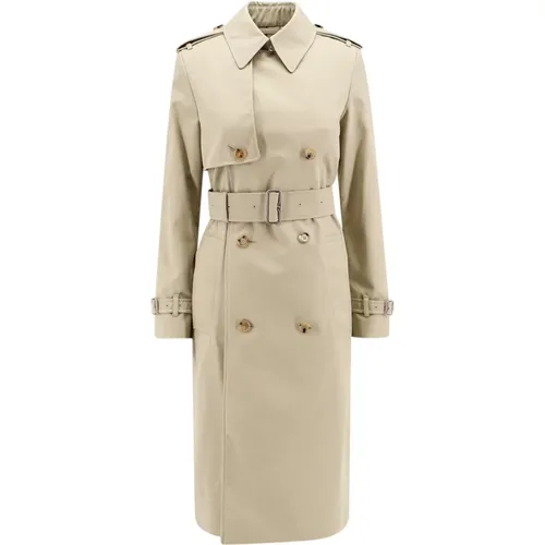 Double-Breasted Coat with Belt , female, Sizes: XS, 2XS - Burberry - Modalova