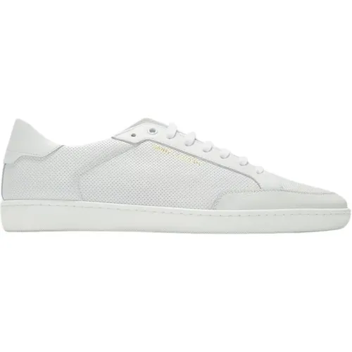 Perforated Leather Sneakers , male, Sizes: 7 UK, 8 UK, 6 UK - Saint Laurent - Modalova