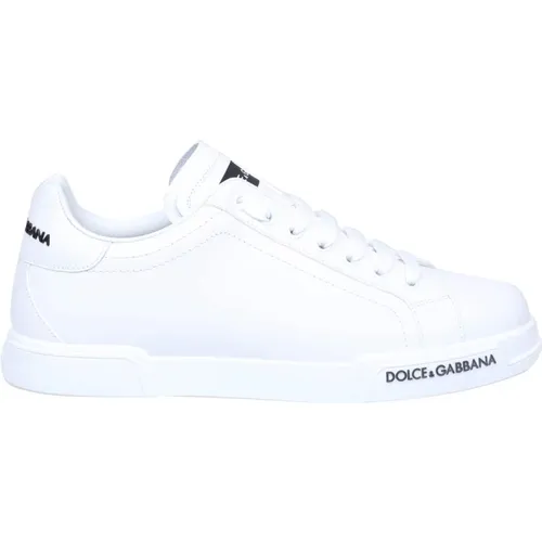 Portofino Sneakers Round Tip , male, Sizes: 6 1/2 UK - Dolce & Gabbana - Modalova