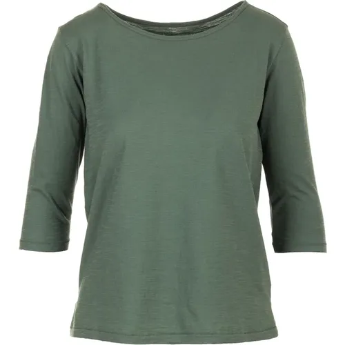 Grünes Top T-Shirt , Damen, Größe: XS - Bl'ker - Modalova