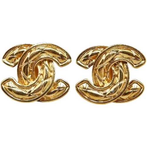 Pre-owned Metal earrings , female, Sizes: ONE SIZE - Chanel Vintage - Modalova