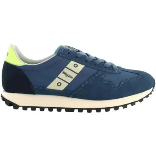Nylon/Suede Running Shoes , male, Sizes: 10 UK, 6 UK, 8 UK, 7 UK - Blauer - Modalova