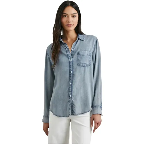 Chambray Ingrid Denim Shirt , female, Sizes: M, L - Rails - Modalova