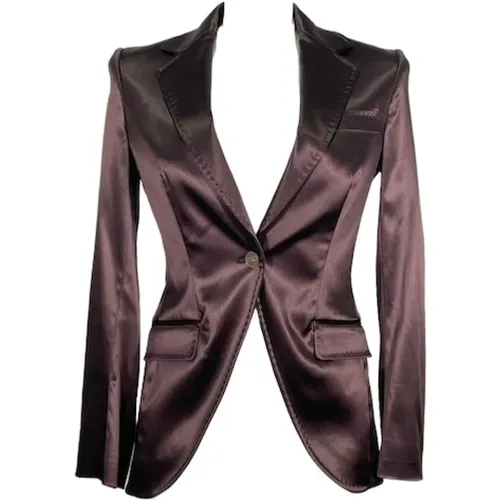 Pre-owned Blazer Marrone , female, Sizes: 2XS - Dolce & Gabbana Pre-owned - Modalova