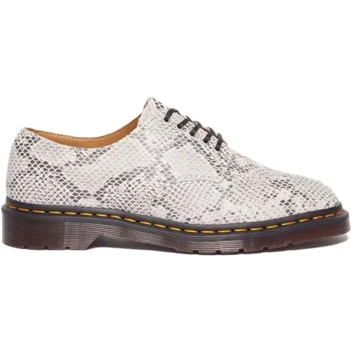 Python-Print Wildleder Oxford Schuh , Herren, Größe: 43 EU - Dr. Martens - Modalova