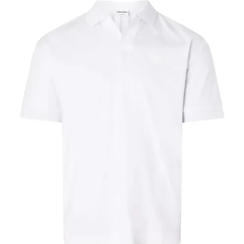 Glatte Baumwoll-Polo-Shirt Bright , Herren, Größe: S - Calvin Klein - Modalova