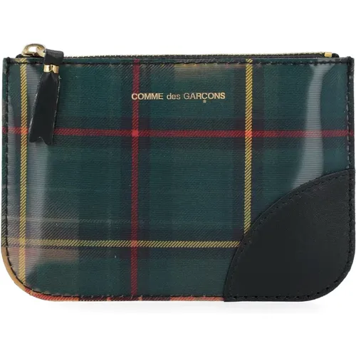 Lenticular Tartan Yellow and Green Wallet , unisex, Sizes: ONE SIZE - Comme des Garçons - Modalova