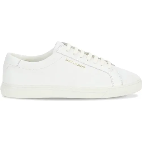 Weiße Ledersneakers Aw23 - Saint Laurent - Modalova