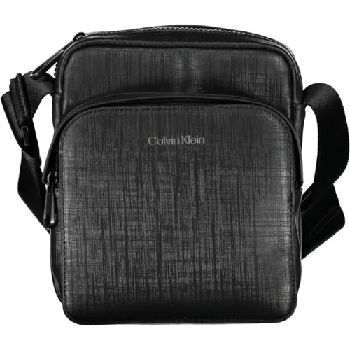 Elegant shoulder bag with contrasting details , male, Sizes: ONE SIZE - Calvin Klein - Modalova