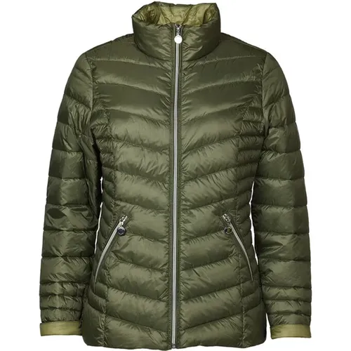 Leichte Daunenjacke mit hohem Kragen , Damen, Größe: L - Danwear - Modalova