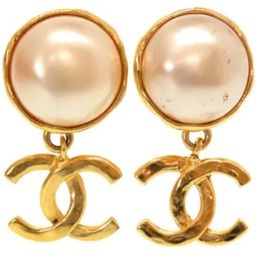 Pre-owned Gold Metal Earrings , female, Sizes: ONE SIZE - Chanel Vintage - Modalova