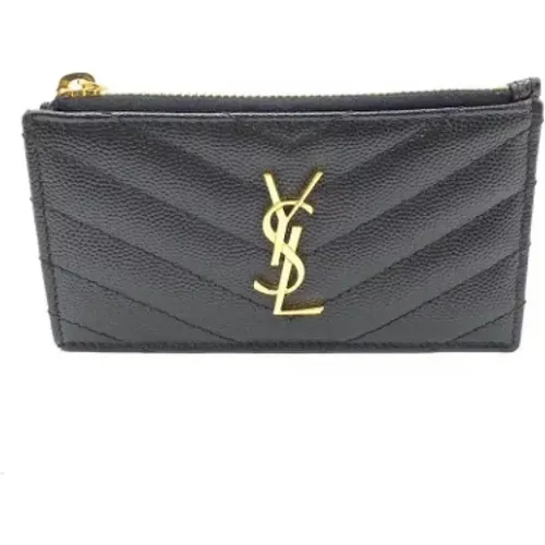 Pre-owned Leather wallets , female, Sizes: ONE SIZE - Yves Saint Laurent Vintage - Modalova