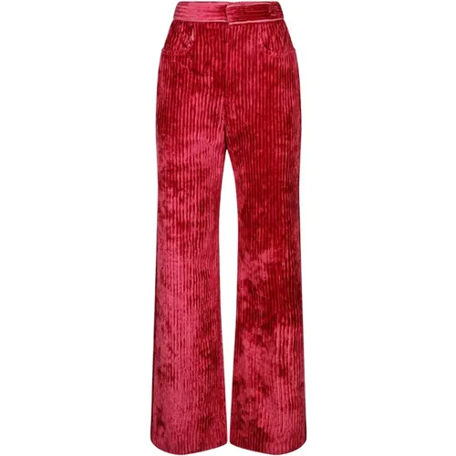 Raspberry Velvet Effect Darlyn Hose , Damen, Größe: S - Isabel marant - Modalova