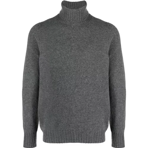 Anthracite Sweater Dolcevita Tubico , male, Sizes: XL, M, 3XL, 2XL, L, S - Drumohr - Modalova
