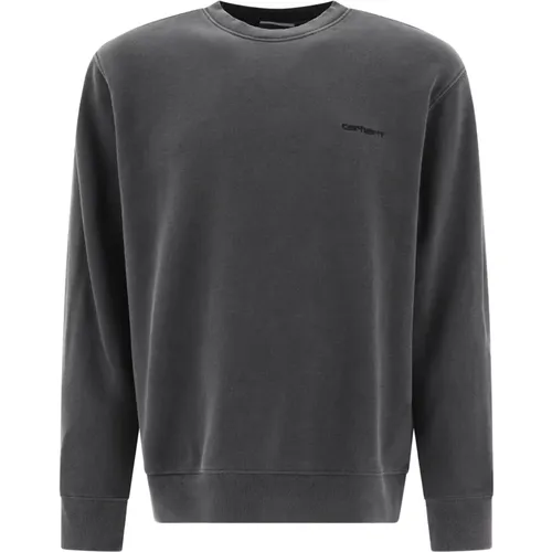Duster Script Sweatshirt 100% Baumwolle , Herren, Größe: XL - Carhartt WIP - Modalova