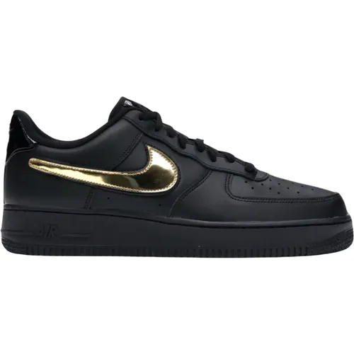 Schwarz Metallic Gold Abnehmbares Swoosh-Pack , Herren, Größe: 42 1/2 EU - Nike - Modalova