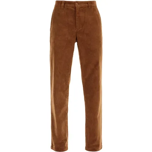 Corduroy Straight Cut Trousers , male, Sizes: M, L - A.p.c. - Modalova