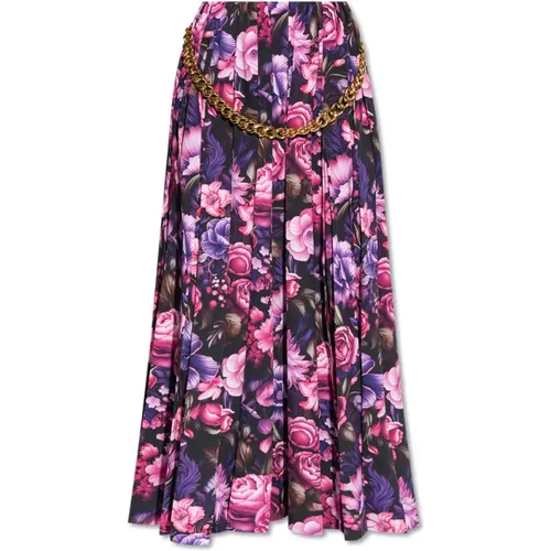 Skirt with floral pattern , female, Sizes: XS, S - Balenciaga - Modalova