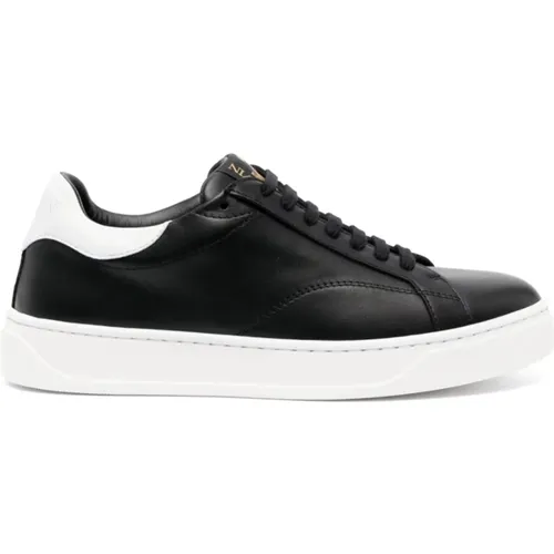 White Leather Sneakers , male, Sizes: 6 1/2 UK - Lanvin - Modalova