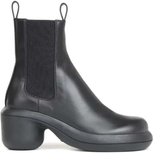 Schwarze Stiefel, Baumwollmischung - Jil Sander - Modalova