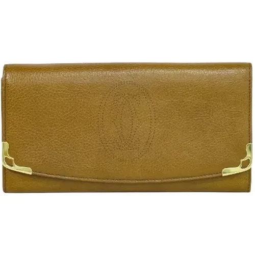 Pre-owned Leather wallets , female, Sizes: ONE SIZE - Cartier Vintage - Modalova