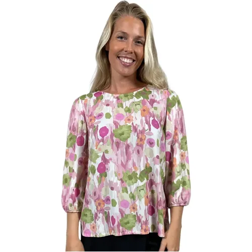 Blumenbluse Sammy.Sp24 Rose , Damen, Größe: L - 2-Biz - Modalova