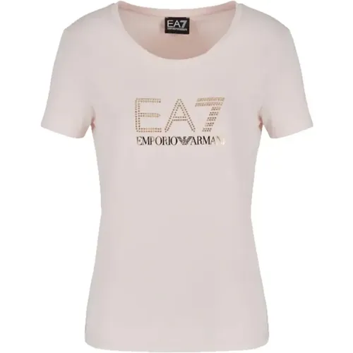 Rosa T-Shirts und Polos Kollektion - Emporio Armani EA7 - Modalova