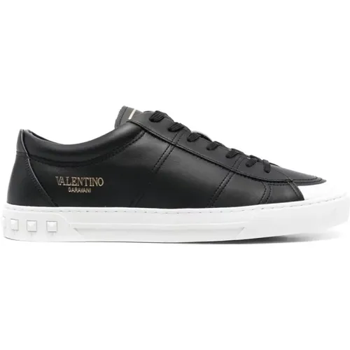 Leather Panelled Sneakers , male, Sizes: 7 UK, 10 UK, 9 1/2 UK, 8 UK, 9 UK, 7 1/2 UK, 8 1/2 UK - Valentino - Modalova
