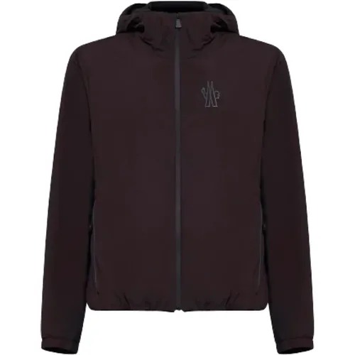 Bordeaux Technical Nylon Jacket with Hood , male, Sizes: M, L, XL - Moncler - Modalova