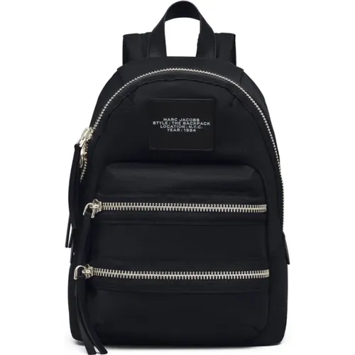 Biker Backpack with Logo Patch , female, Sizes: ONE SIZE - Marc Jacobs - Modalova