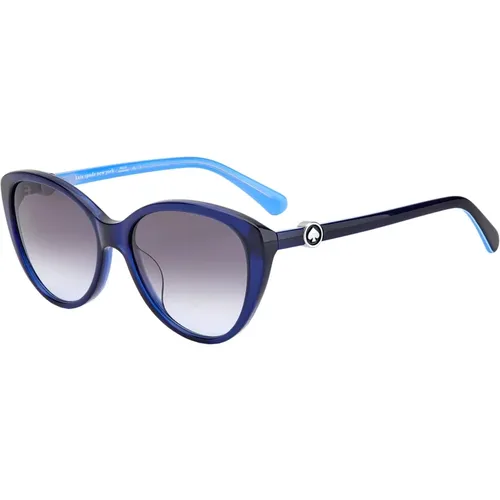 Blau Getönte Visalia Sonnenbrille , Damen, Größe: 55 MM - Kate Spade - Modalova