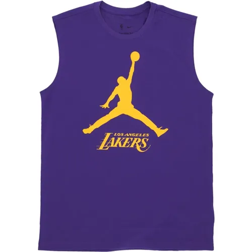 Lakers Celebration Tee Lila , unisex, Größe: L - Jordan - Modalova