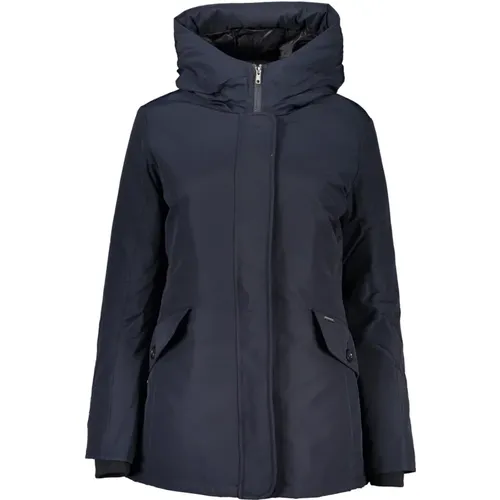 Blaue Parka Jacke mit Kapuze - Woolrich - Modalova