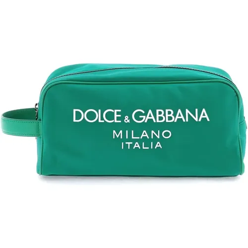 Gummiertes Logo Beauty Case - Dolce & Gabbana - Modalova