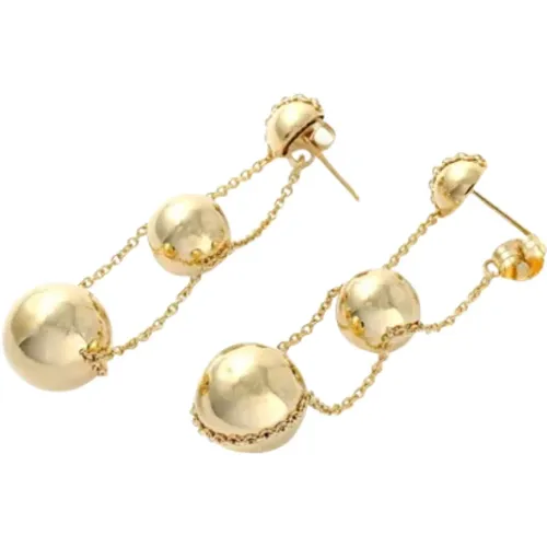 Pre-owned Gold earrings , female, Sizes: ONE SIZE - Tiffany & Co. Pre-owned - Modalova