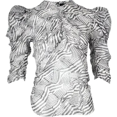 Charming Printed Cotton Blouse , female, Sizes: XS - Isabel Marant Pre-owned - Modalova