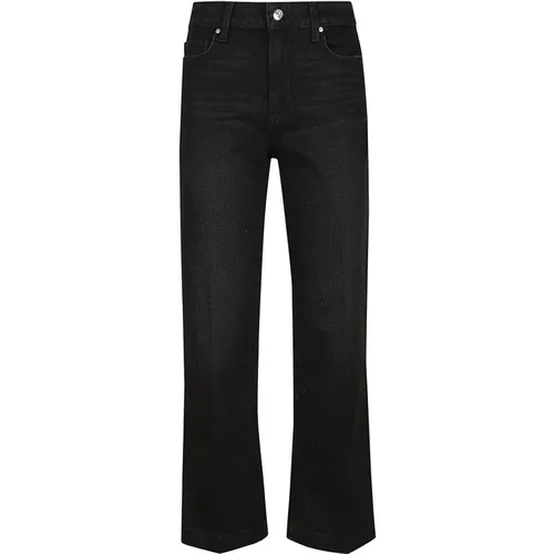 Schwarze Stretch-Baumwollknöcheljeans , Damen, Größe: W26 - Paige - Modalova