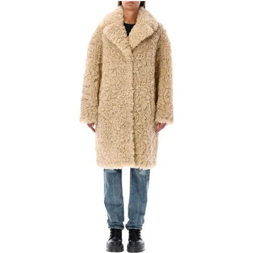 Eco Shearling Oberbekleidung Aw24 , Damen, Größe: S - STAND STUDIO - Modalova