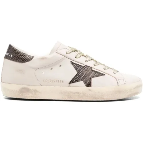 Graue Super Star Sneakers , Damen, Größe: 35 EU - Golden Goose - Modalova