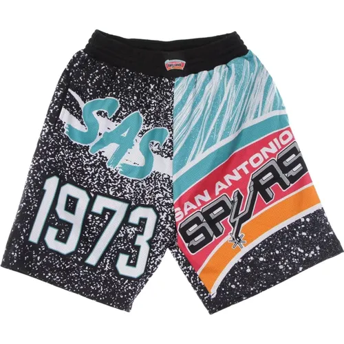 NBA Jumbotron Sublimated Basketball Shorts , Herren, Größe: L - Mitchell & Ness - Modalova